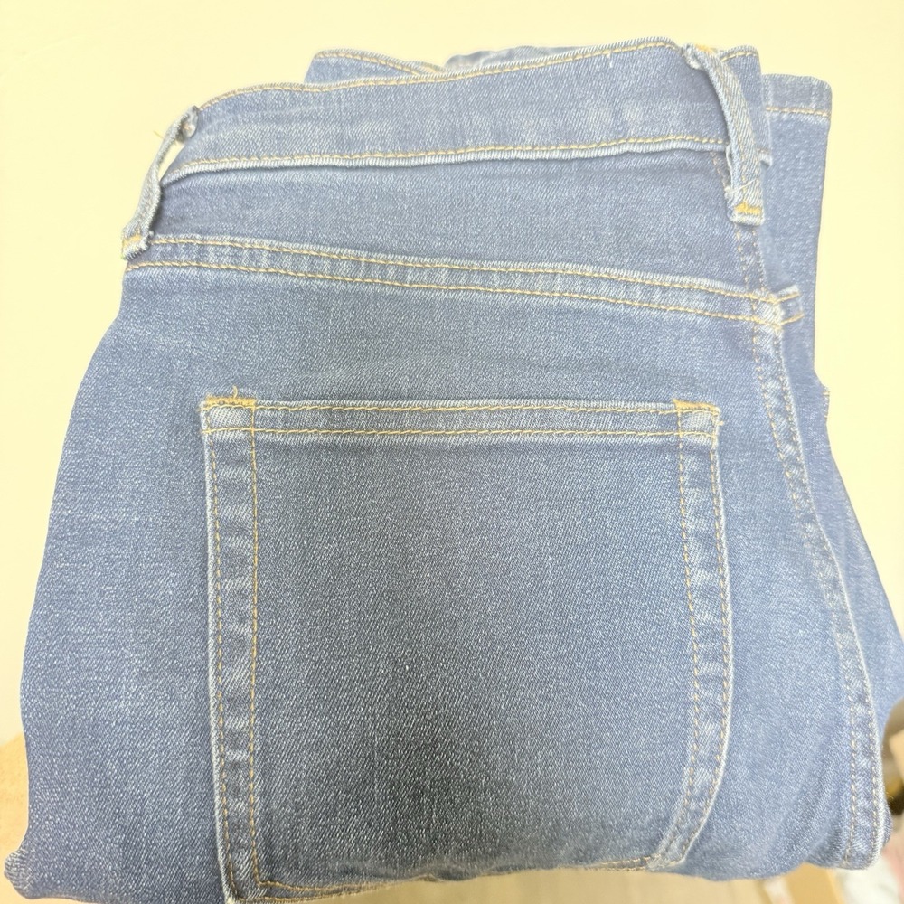 Everlane High Rise Skinny Jeans Women 27 Blue Fair Stained Stretch Denim